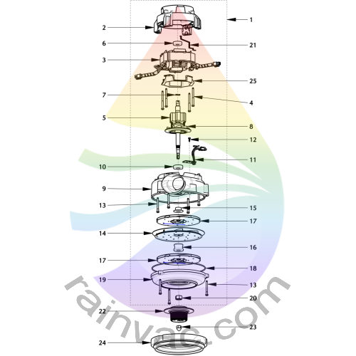 Rainbow E2 Type 12 (Gold) Vacuum Parts RainVac